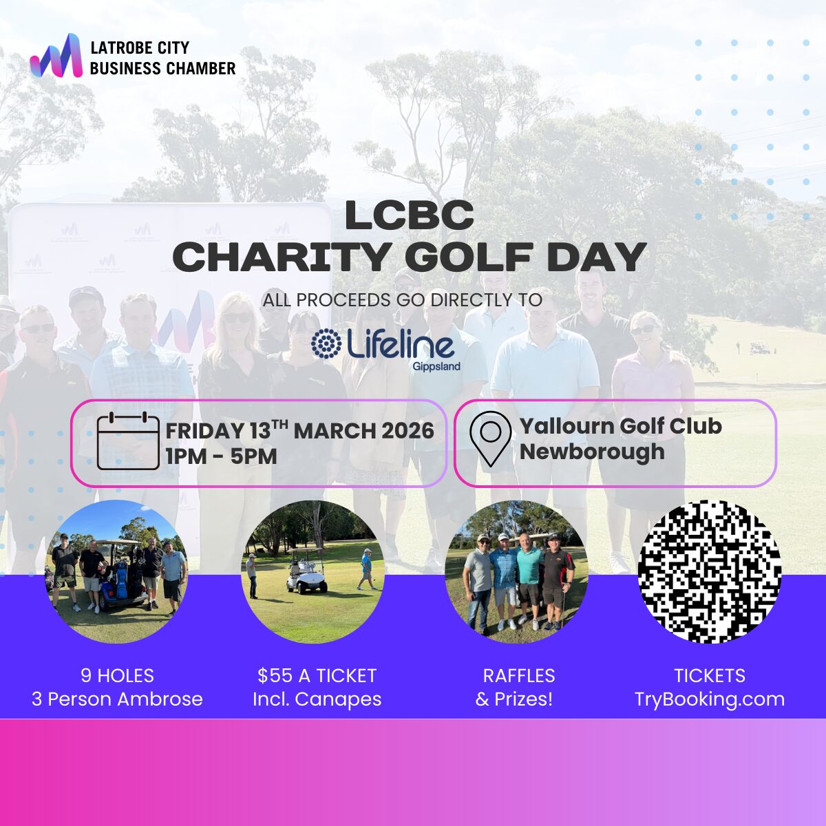 LCBC announces 2026 charity golf day to support Lifeline Gippsland